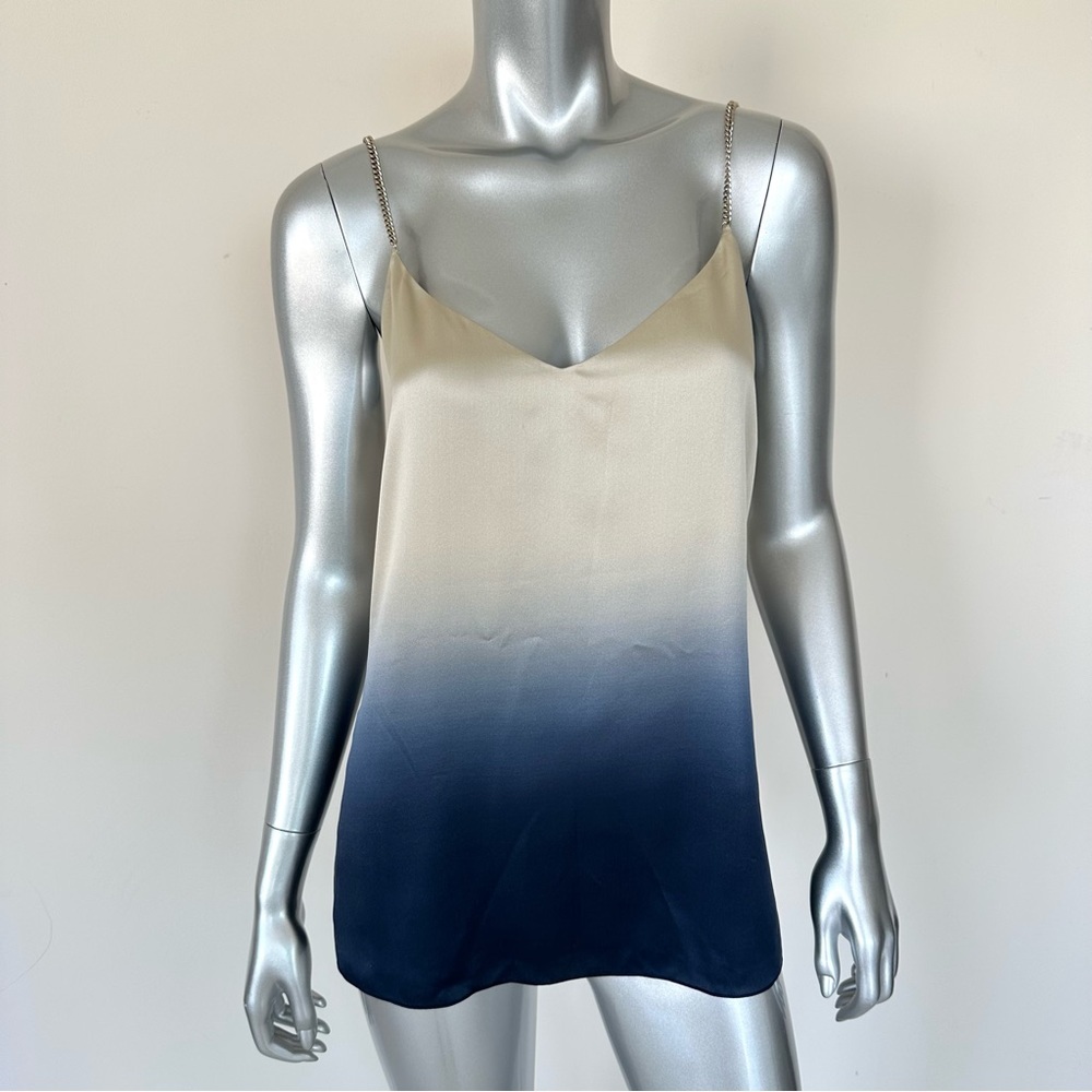 NEW!!!Lafayette 148 New York women silk  cami top with chain size XS